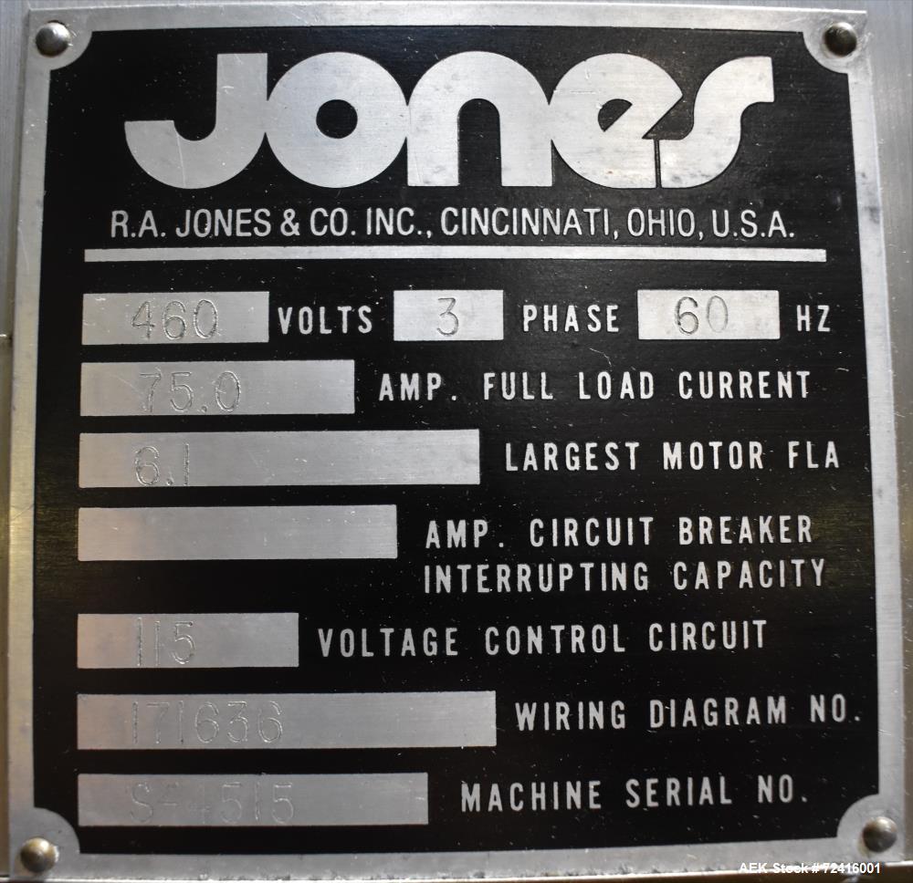 Used Jones APM Pouch King High Speed Horizontal Form Fill Seal with Adjustable